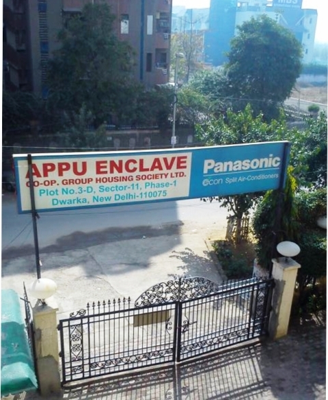 3 bhk flat for sale in Appu Enclave Apartment